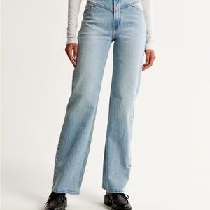 Abercrombie & Fitch High Rise Light Blue Jeans